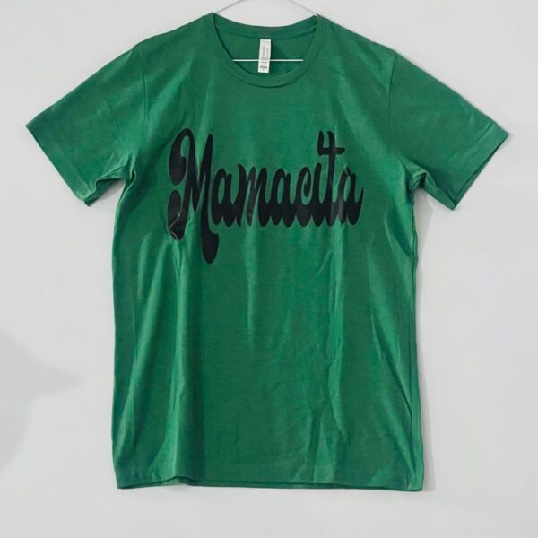 T-shirt Vert "Mamacita" – Streetwear Tendance et Original