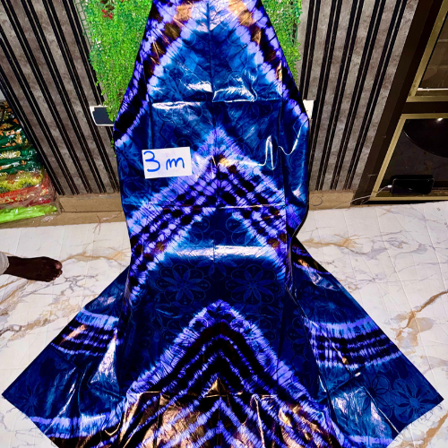 Bazin Getzner Teinté VIP Chevrons Bleu Profond