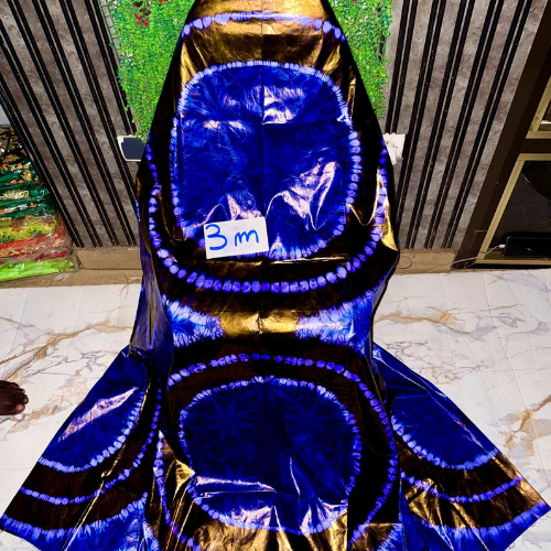 Bazin Getzner Teinté VIP Rondelles Bleu Royal