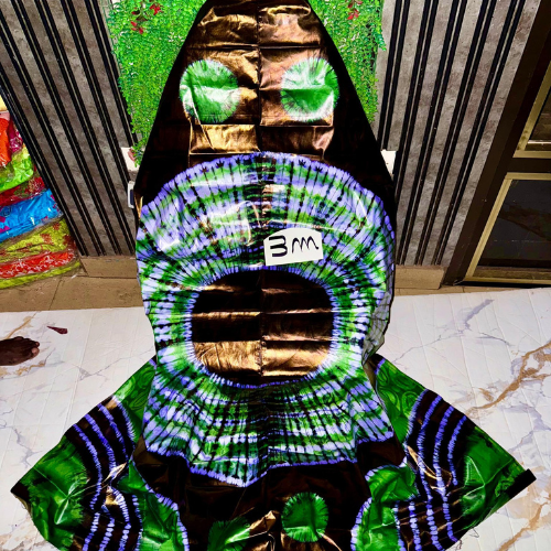 Bazin Teinté VIP Rayures Rouge Grenat